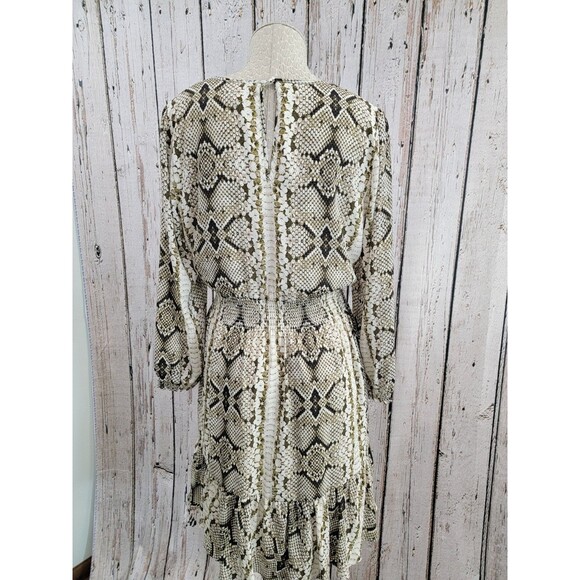 CLD Women's Medium J.Crew Cinched-Waist Snakeskin Glendale Dress M0582 EUC! - Picture 8 of 12